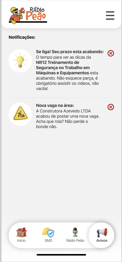 Notificações Inteligentes