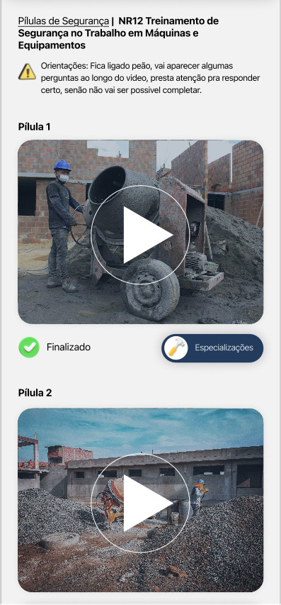Pílulas de Segurança